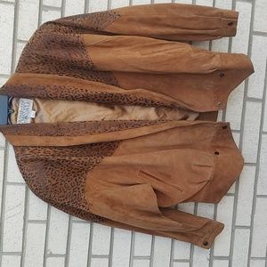 Leopard Leather Jacket